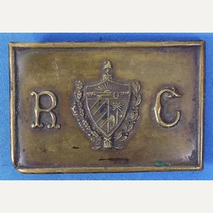 Republic of Cuba Military Belt Plate