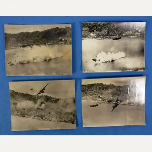 Four 1944 312th Bomb Group Photographs Depict the Crash of …