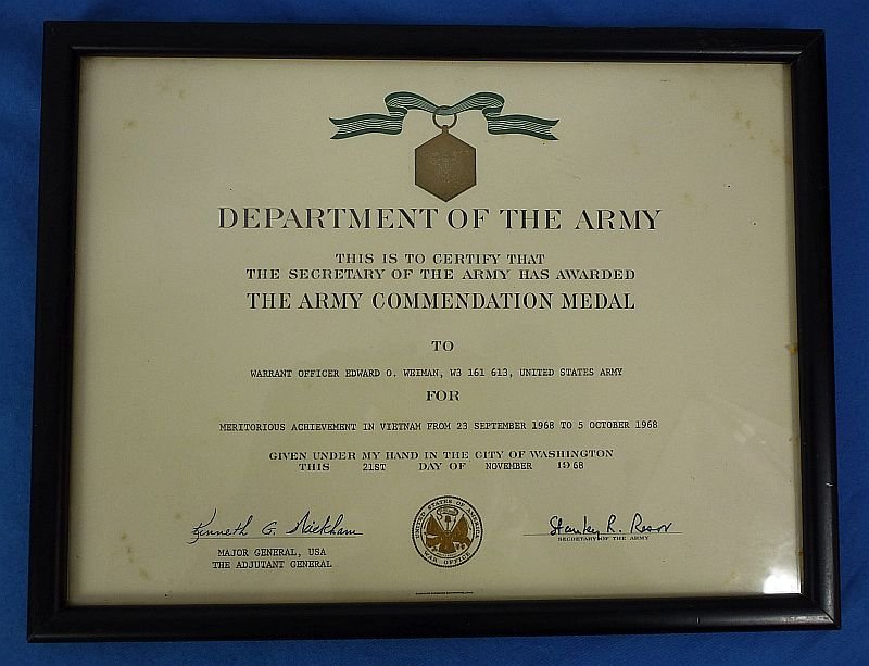 Named Vietnam War Helicopter Pilot Posthumous Medals and Documents Group — image 16