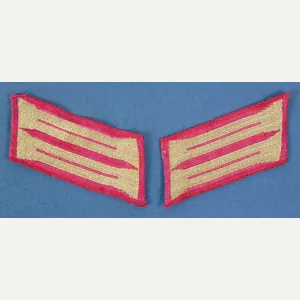 Third Reich Fire Police NCO Collar Tabs