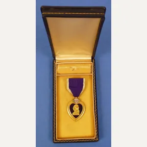 Cased Numbered WWII Purple Heart Medal
