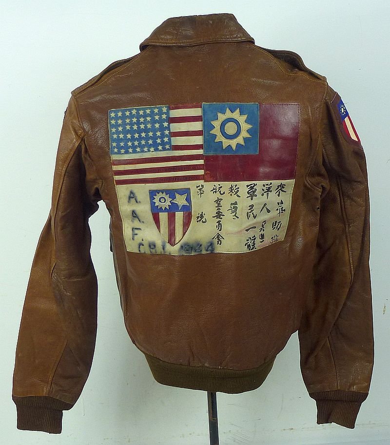 Named WWII China Burma India Theater A-2 Flight Jacket by Perry Sportswear — image 5