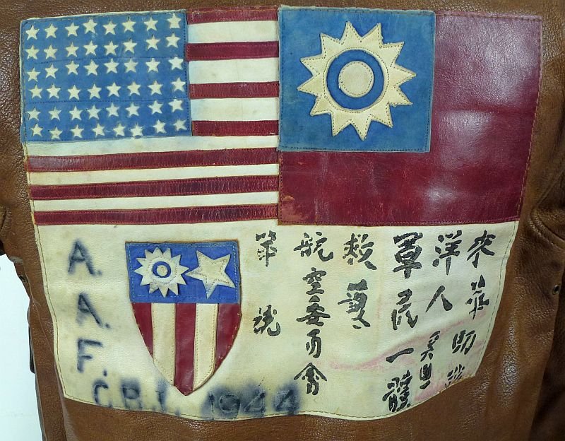 Named WWII China Burma India Theater A-2 Flight Jacket by Perry Sportswear — image 6