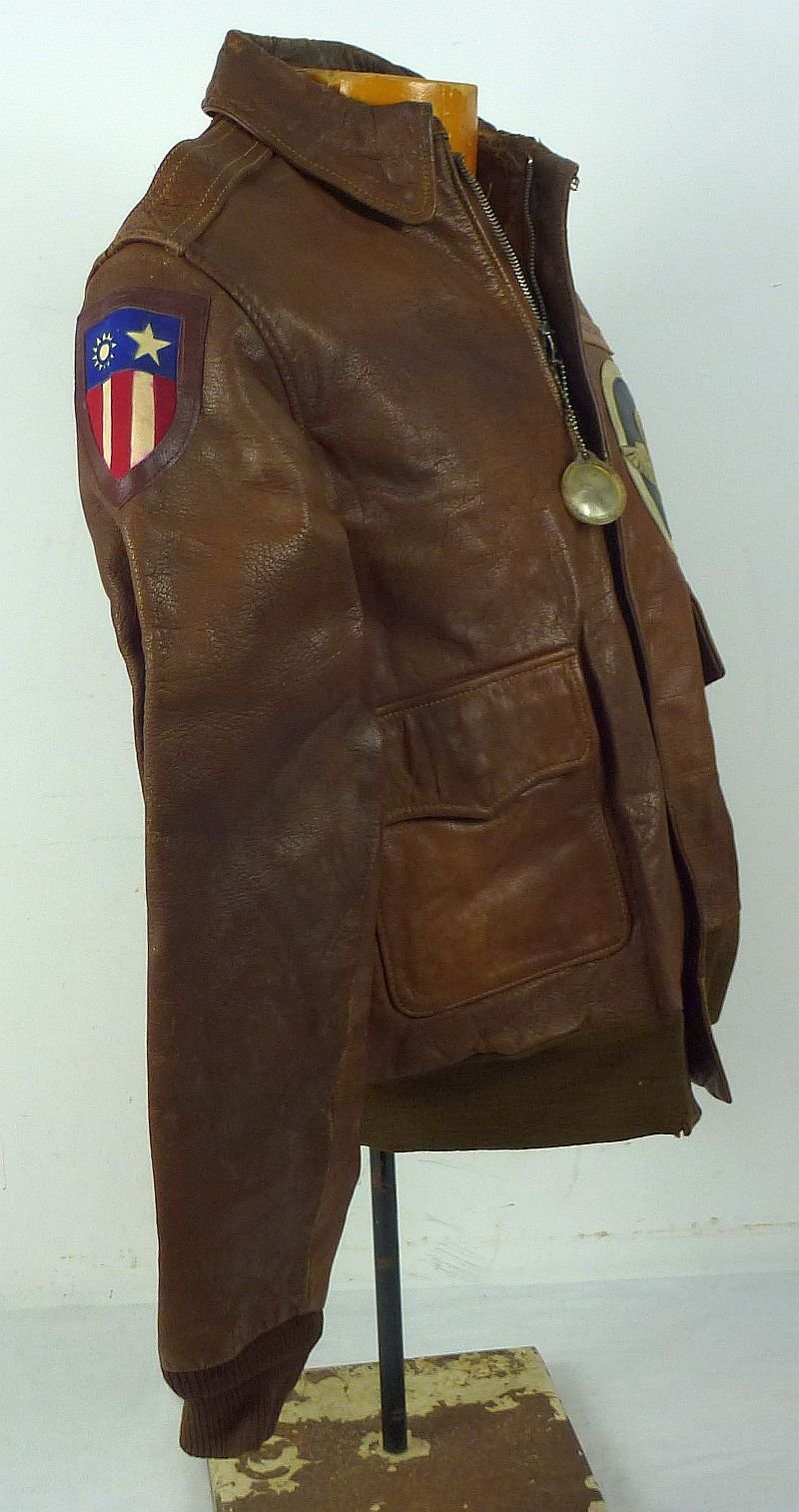 Named WWII China Burma India Theater A-2 Flight Jacket by Perry Sportswear — image 7