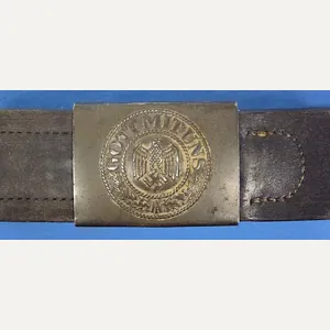 WWII Germany Army EM/NCO Belt and Buckle by Ernst Schneider