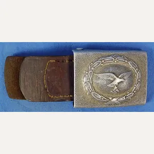 WWII Luftwaffe EM/NCO Buckle on Leather Tab
