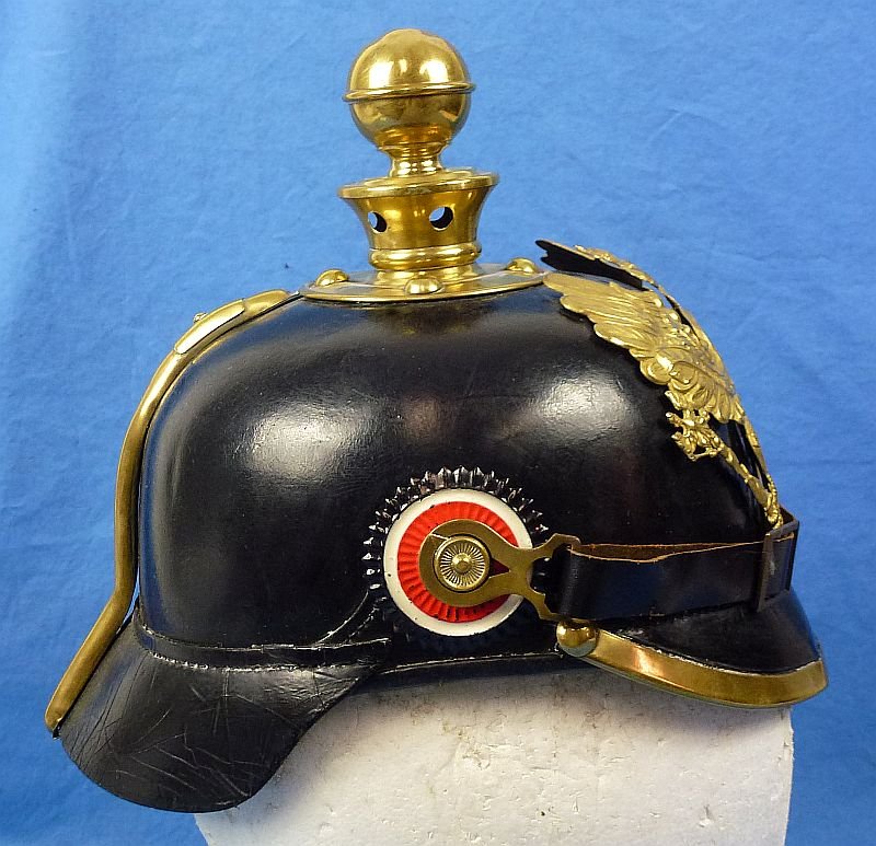WWI Prussian Artillery EM/NCO Kugelhelm Helmet — image 3