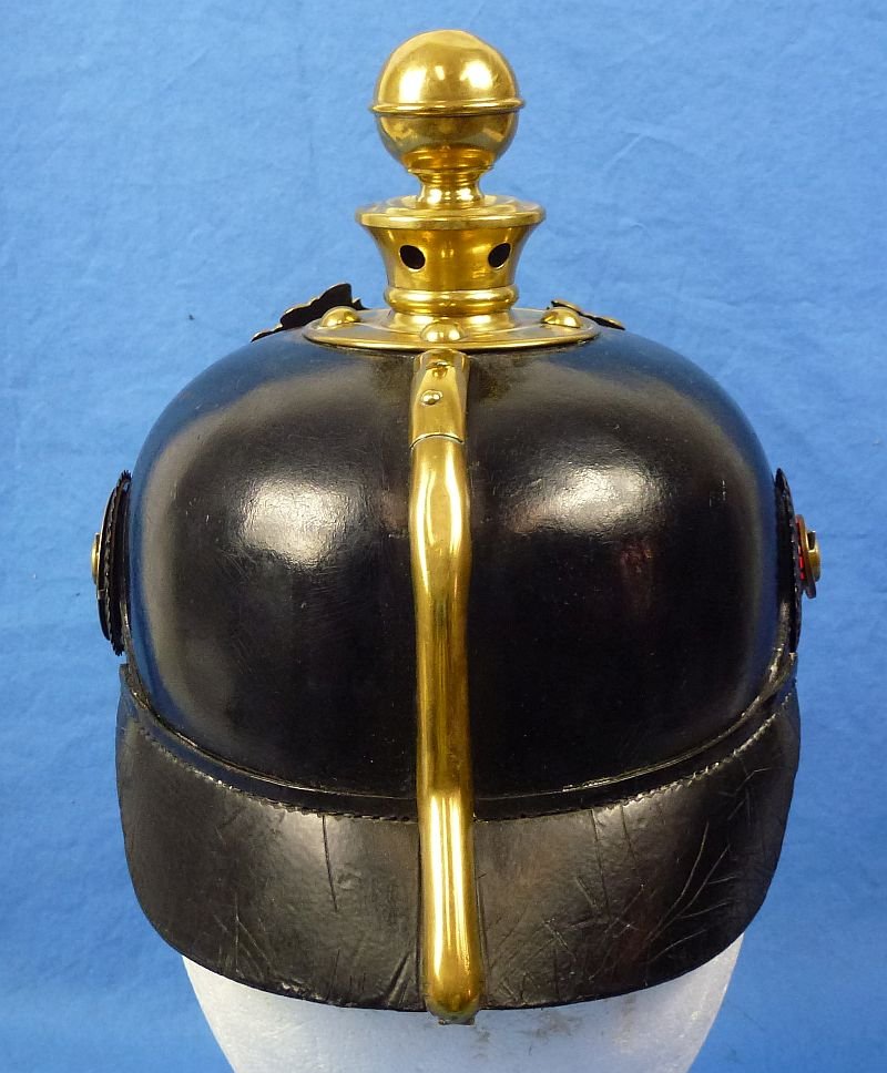 WWI Prussian Artillery EM/NCO Kugelhelm Helmet — image 4
