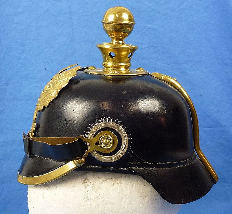 WWI Prussian Artillery EM/NCO Kugelhelm Helmet — image 5