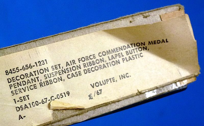 Named, Cased, Bagged and Boxed Air Force Commendation Medal — image 5