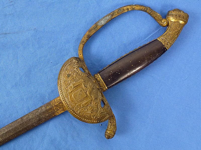 Imperial Baden Etched Blade Civil Service Sword by Horster — image 7