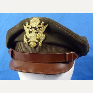 WWII Army Air Force Officer's 'Flight Weight' Crusher Cap