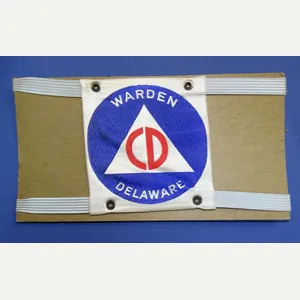 Delaware Civil Defense CD Warden Armband
