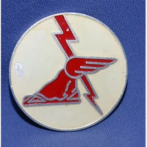 WWII German Made Painted 9th Signal Bn Crest / DI