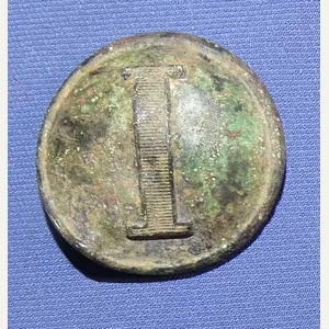 Civil War Dug Confederate Block I Button