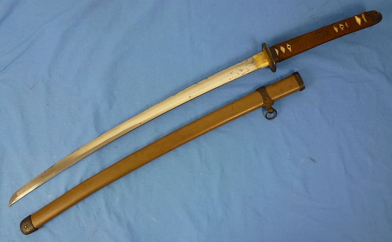 Signed 1945 Dated Shin Gunto Army Officer Sword — image 7
