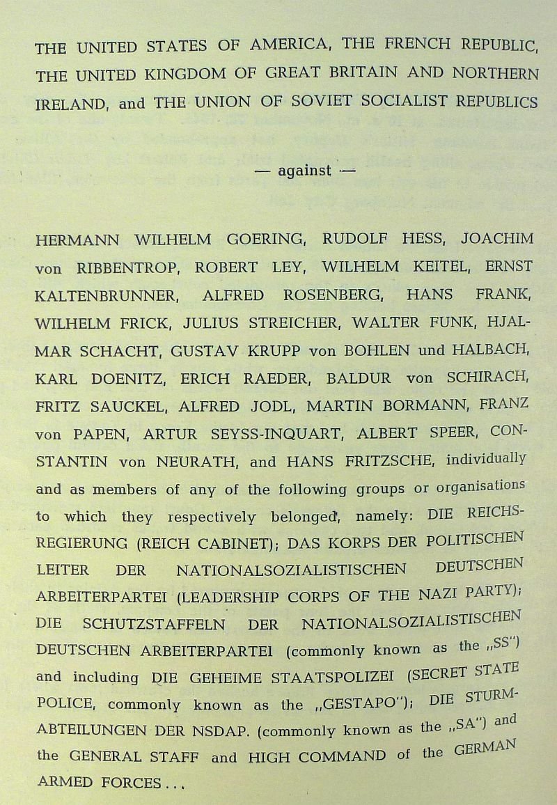 1945 Nuremberg War Crimes Trial Informational Brochure — image 3