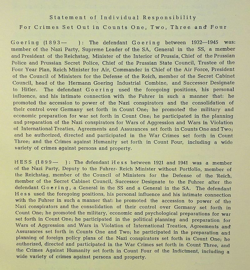 1945 Nuremberg War Crimes Trial Informational Brochure — image 5