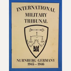 1945 Nuremberg War Crimes Trial Informational Brochure