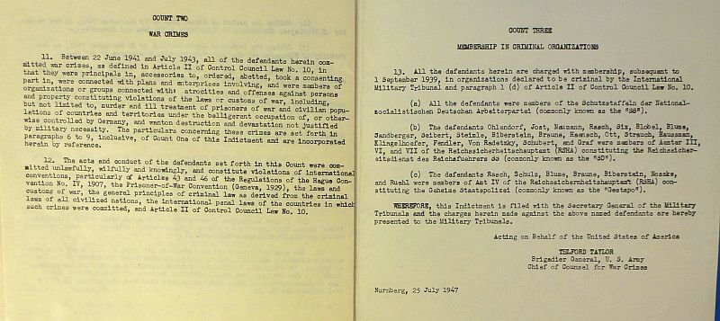 1947 Nuremberg War Crimes Trial Informational Brochure: Case Number 9: The Einsatzgruppen Trial — image 5