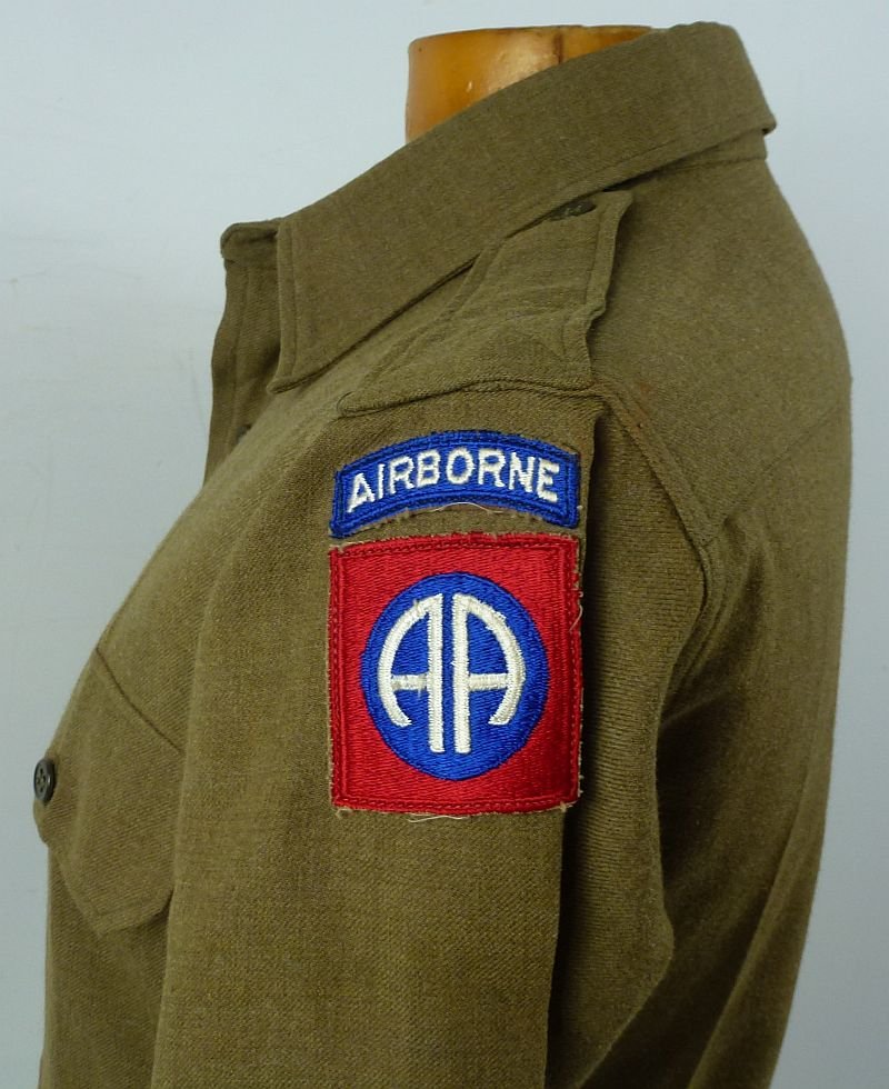 WWII U.S. Army 82nd Airborne Division EM/NCO Wool Shirt — image 5
