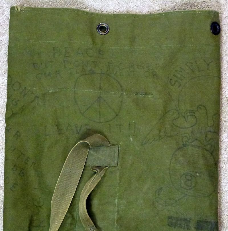 Named U.S. Marine Corps Vietnam War Service Diary Duffel Bag — image 2