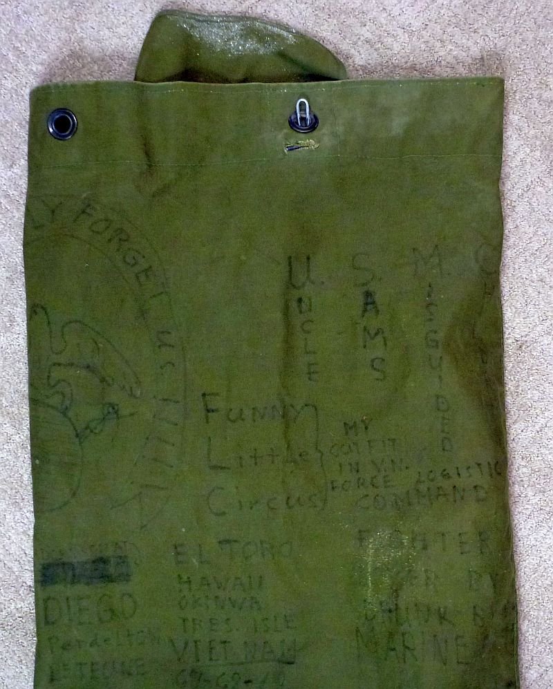 Named U.S. Marine Corps Vietnam War Service Diary Duffel Bag — image 6