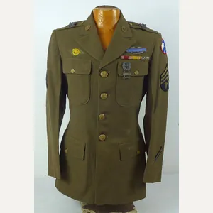 Named WWII 71st Division Technical Sergeant Tunic with Thomson SMG …