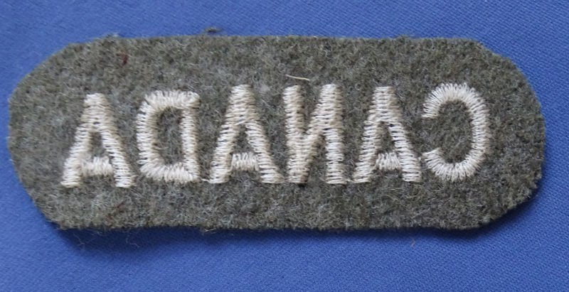 WWII 'Canada' Shoulder Title — image 2