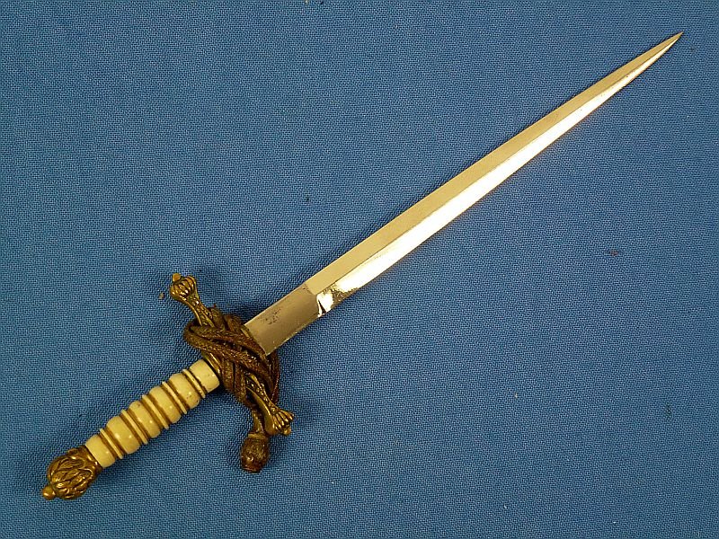 Miniature Weimar Era Reichsmarine Navy Officer Dagger with Portepee — image 3
