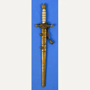 Miniature Weimar Era Reichsmarine Navy Officer Dagger with Portepee