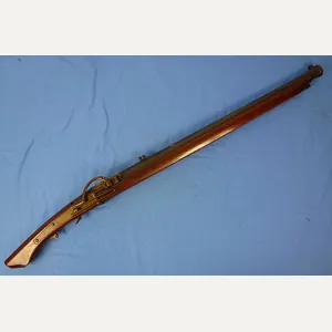 Japanese Edo Period Etched Heavy Barrel Matchlock Musket