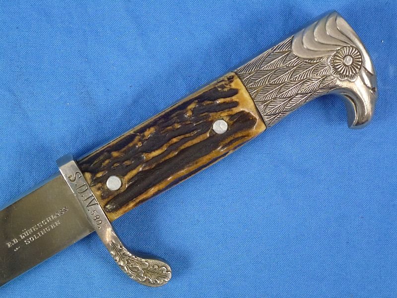 Third Reich Police Dress Bayonet by P.D. Luneschloss with Matching Numbers and Frog — image 9