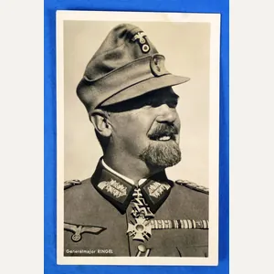 Knight's Cross Recipient Propaganda Postcard of Army Generalmajor Julius Ringel