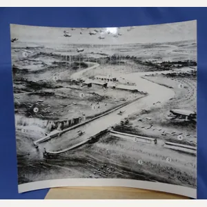 WWII Associated Press Photo German Envisage Invasion Defense 7-1/2 x …