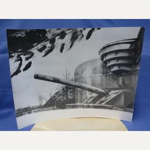 WWII United Press Photo Germans Advertise Atlantic Wall 8 x …