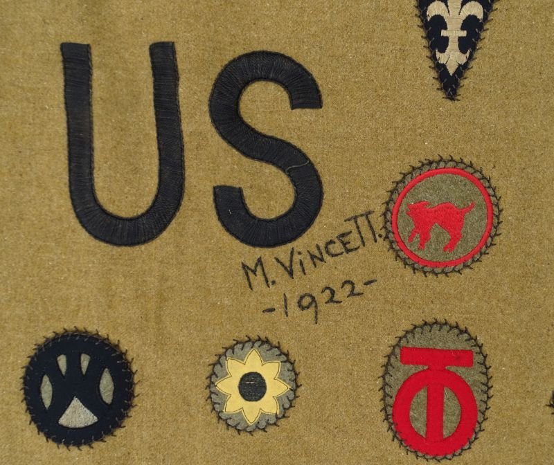 Exceptional WWI Patch Blanket — image 14
