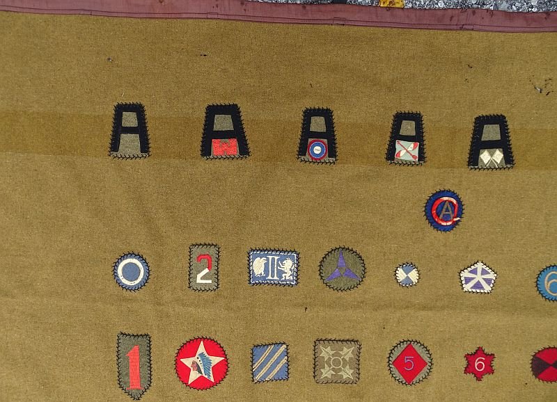 Exceptional WWI Patch Blanket — image 2
