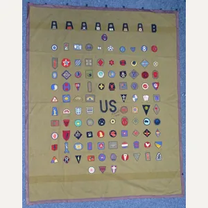 Exceptional WWI Patch Blanket