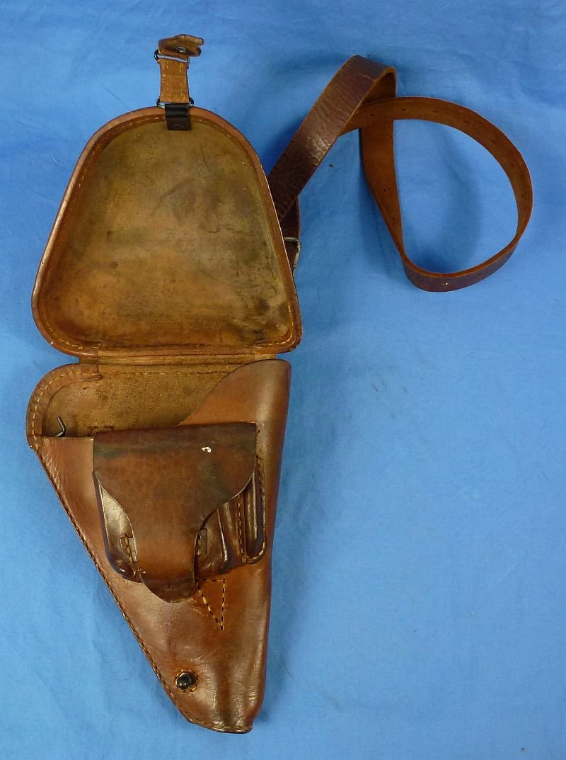 1941 Dated Japanese Officer's Nambu Pistol Holster & Cleaning Rod — image 3