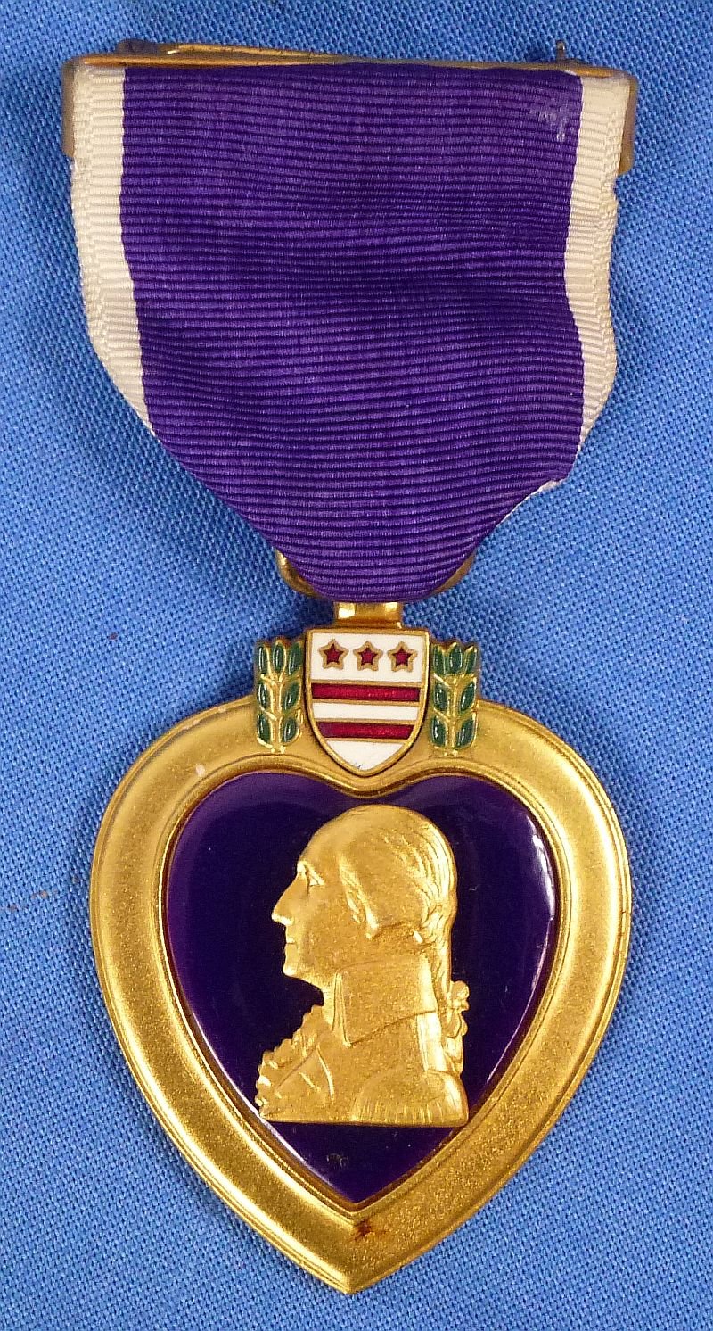 Cased, Boxed and Named WWII U.S. Marine Corps Okinawa KIA Posthumous Purple Heart Group — image 2