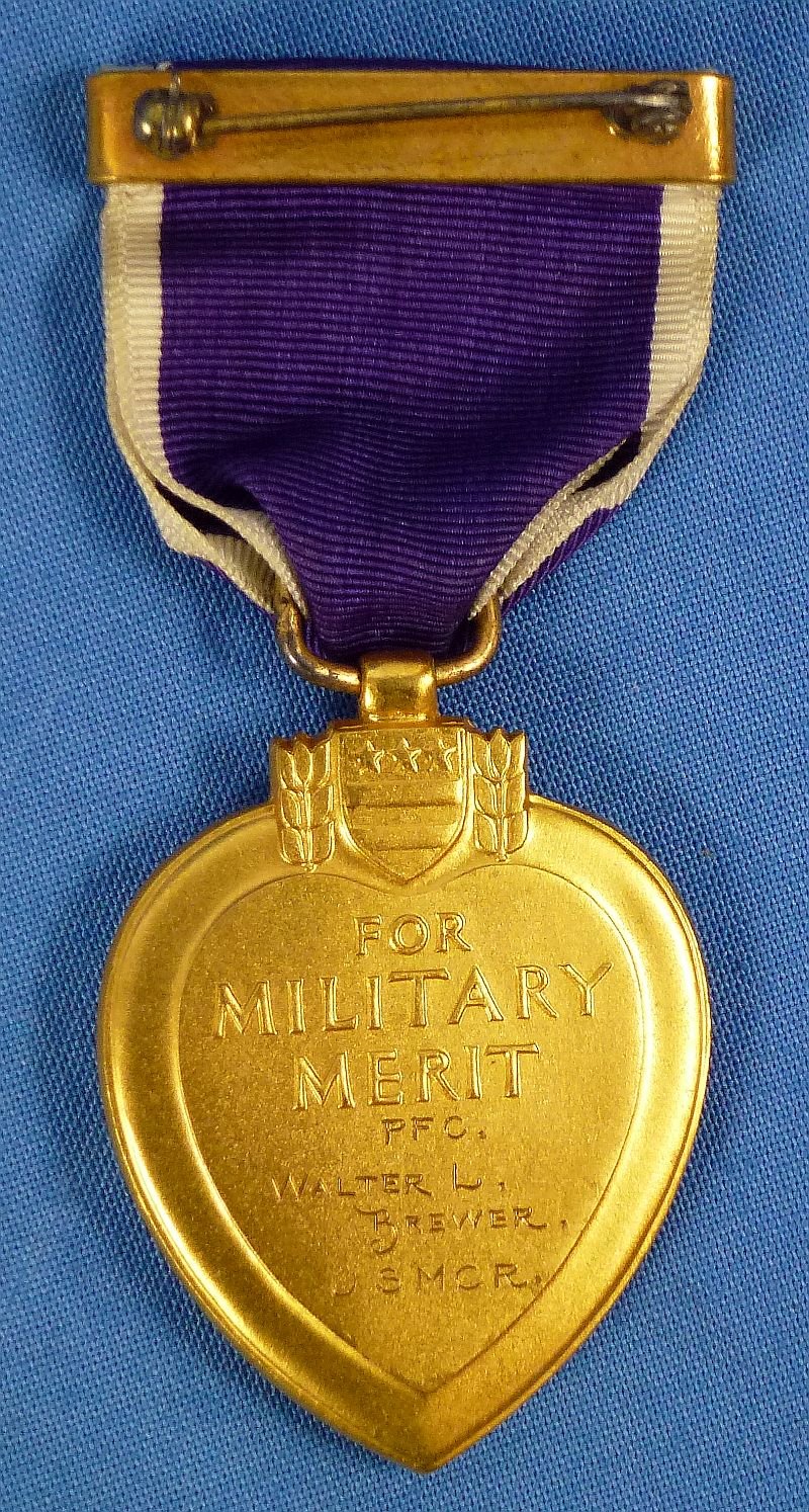 Cased, Boxed and Named WWII U.S. Marine Corps Okinawa KIA Posthumous Purple Heart Group — image 3