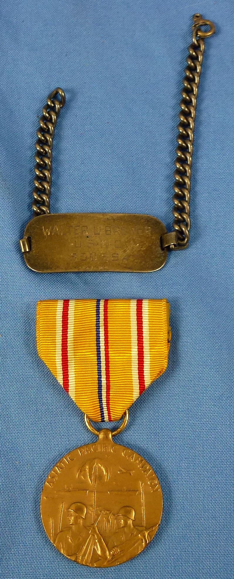 Cased, Boxed and Named WWII U.S. Marine Corps Okinawa KIA Posthumous Purple Heart Group — image 6