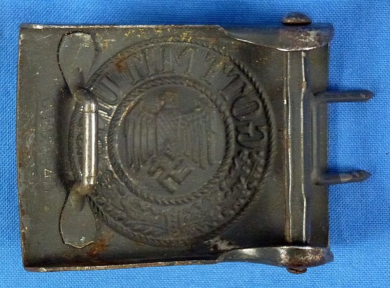 1943 Dated Kriegsmarine Coast Artillery EM/NCO Buckle by Christian Theodor Dicke — image 2