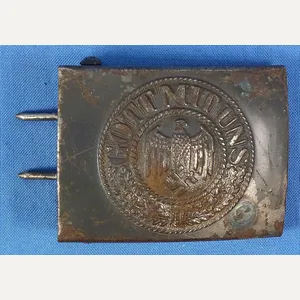 1943 Dated Kriegsmarine Coast Artillery EM/NCO Buckle by Christian Theodor …