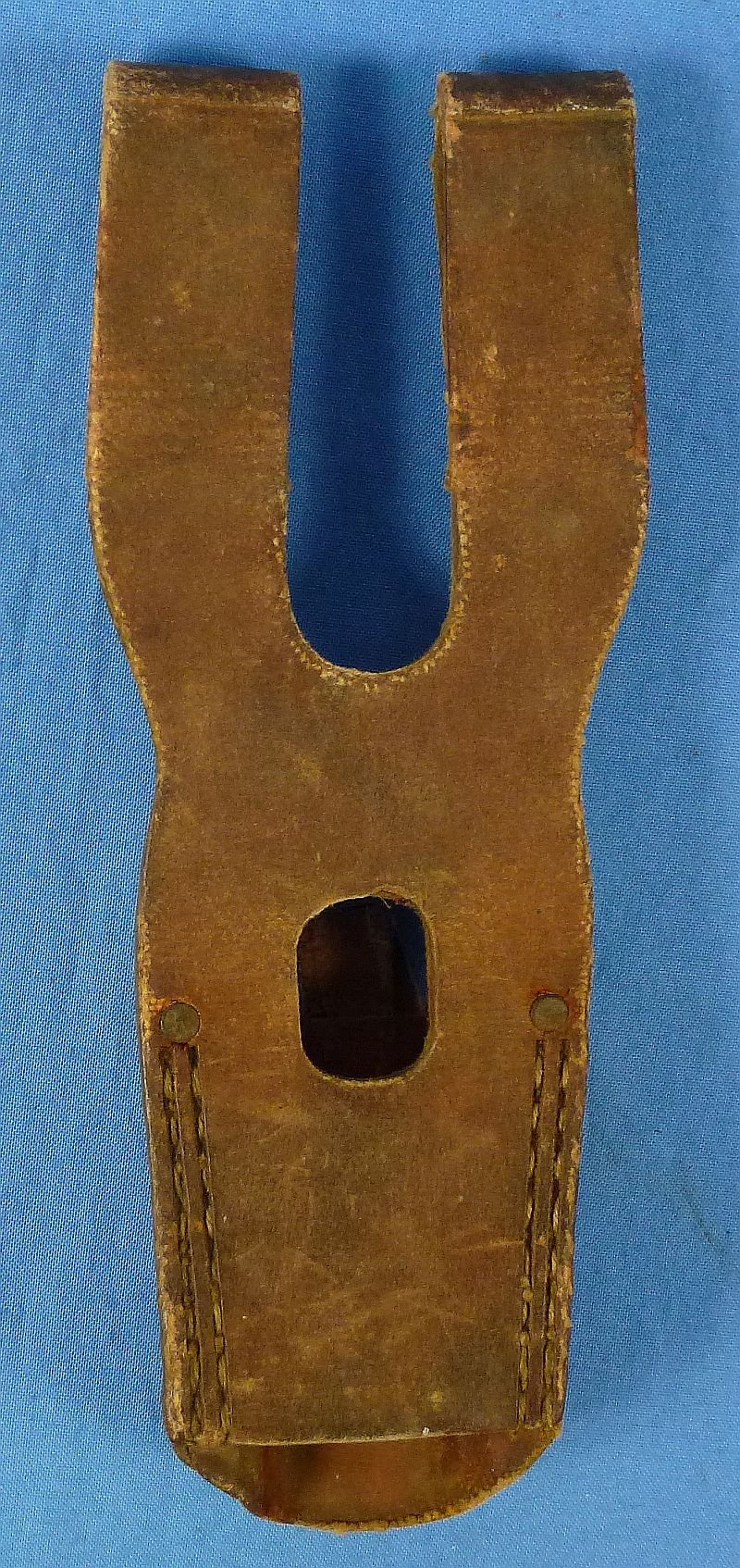 WWII Japanese Arisaka Rifle Bayonet Rubberized Canvas Frog — image 3