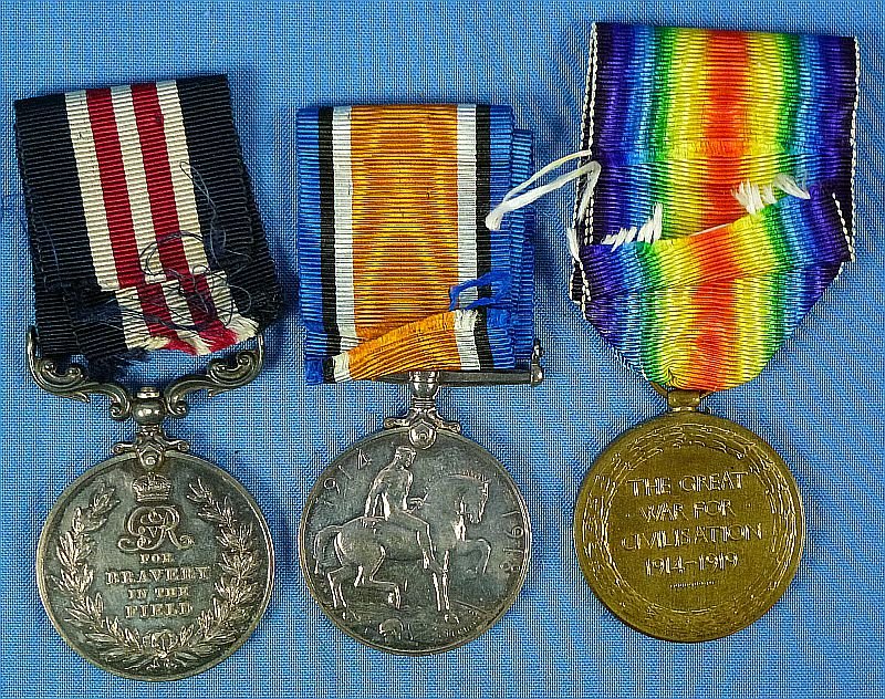 WWI British Medals Group with Military Medal for Bravery to the Highland Light Infantry — image 2