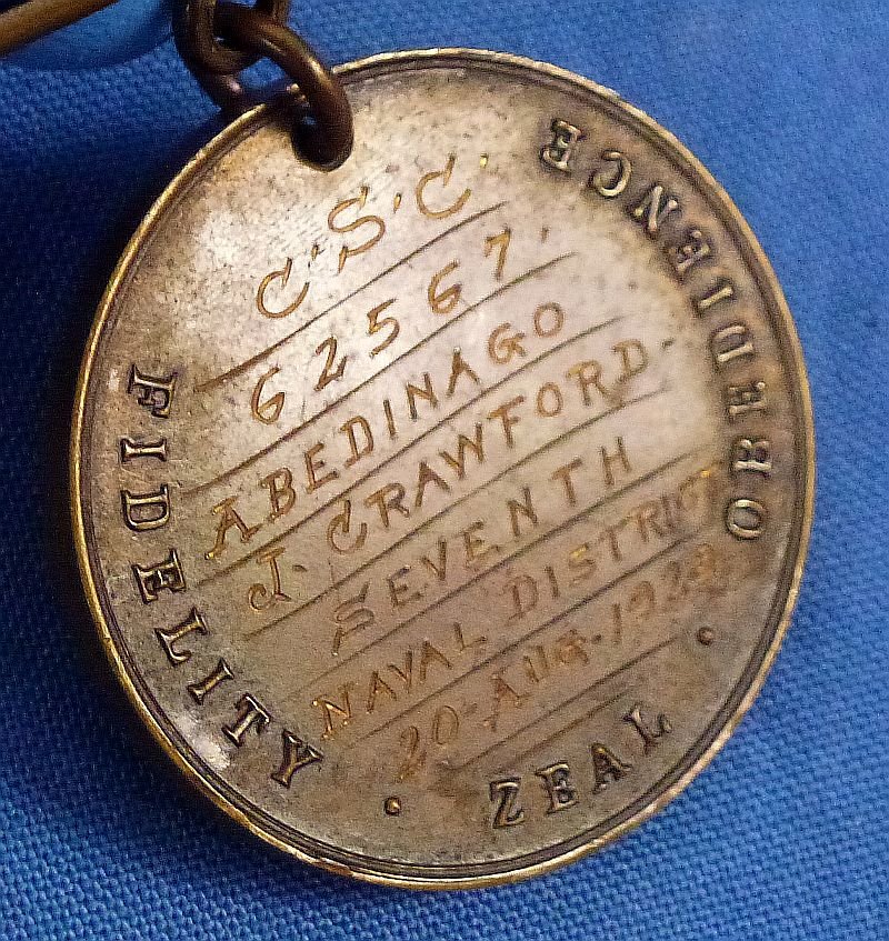 1929 Dated Named U.S. Navy Good Conduct Medal — image 3