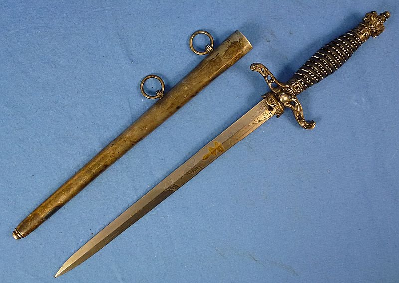 WWII Hungarian Medical Officer Presentation Dagger — image 3