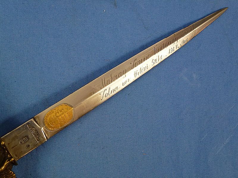 WWII Hungarian Air Force Officer Presentation Dagger — image 4